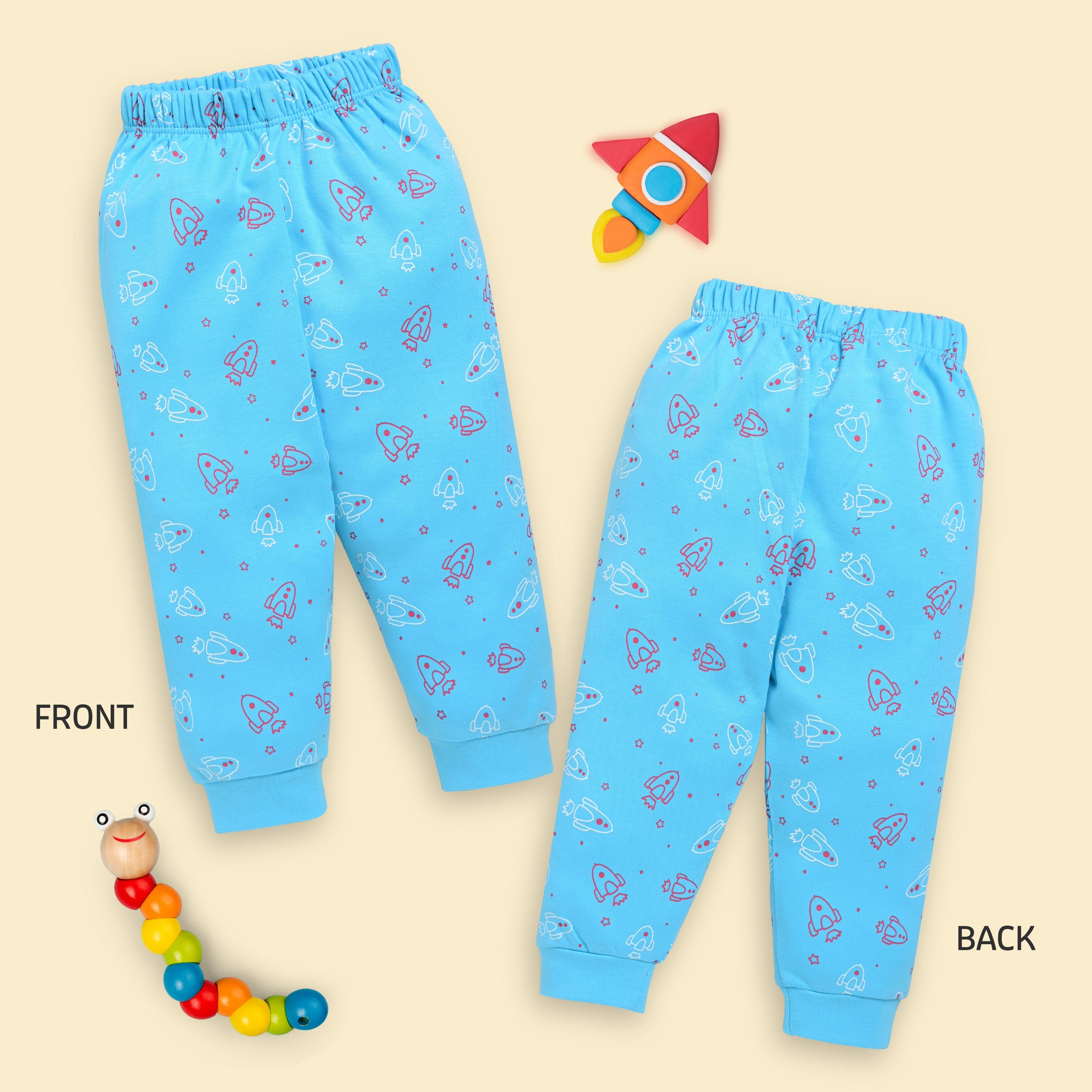 Baby Boys 100% Cotton Pyjama Sets Pack Of 3 - Image 3
