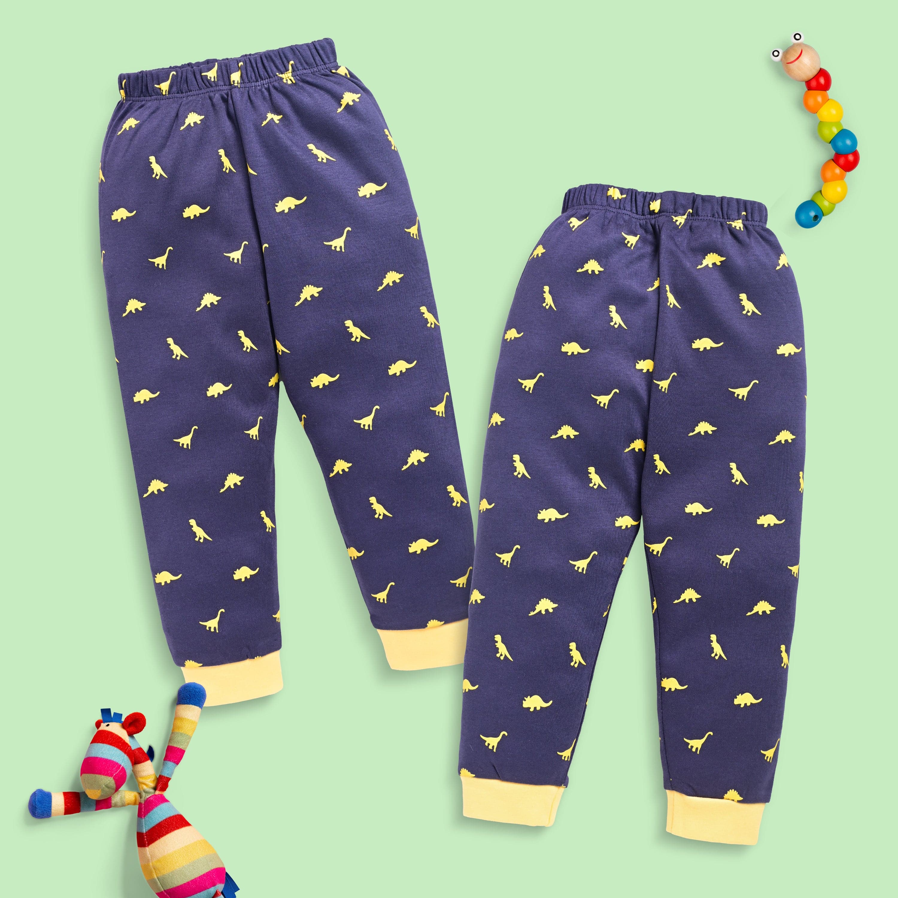 Baby Boys 100% Cotton Pyjama Sets Pack Of 3 - Image 3