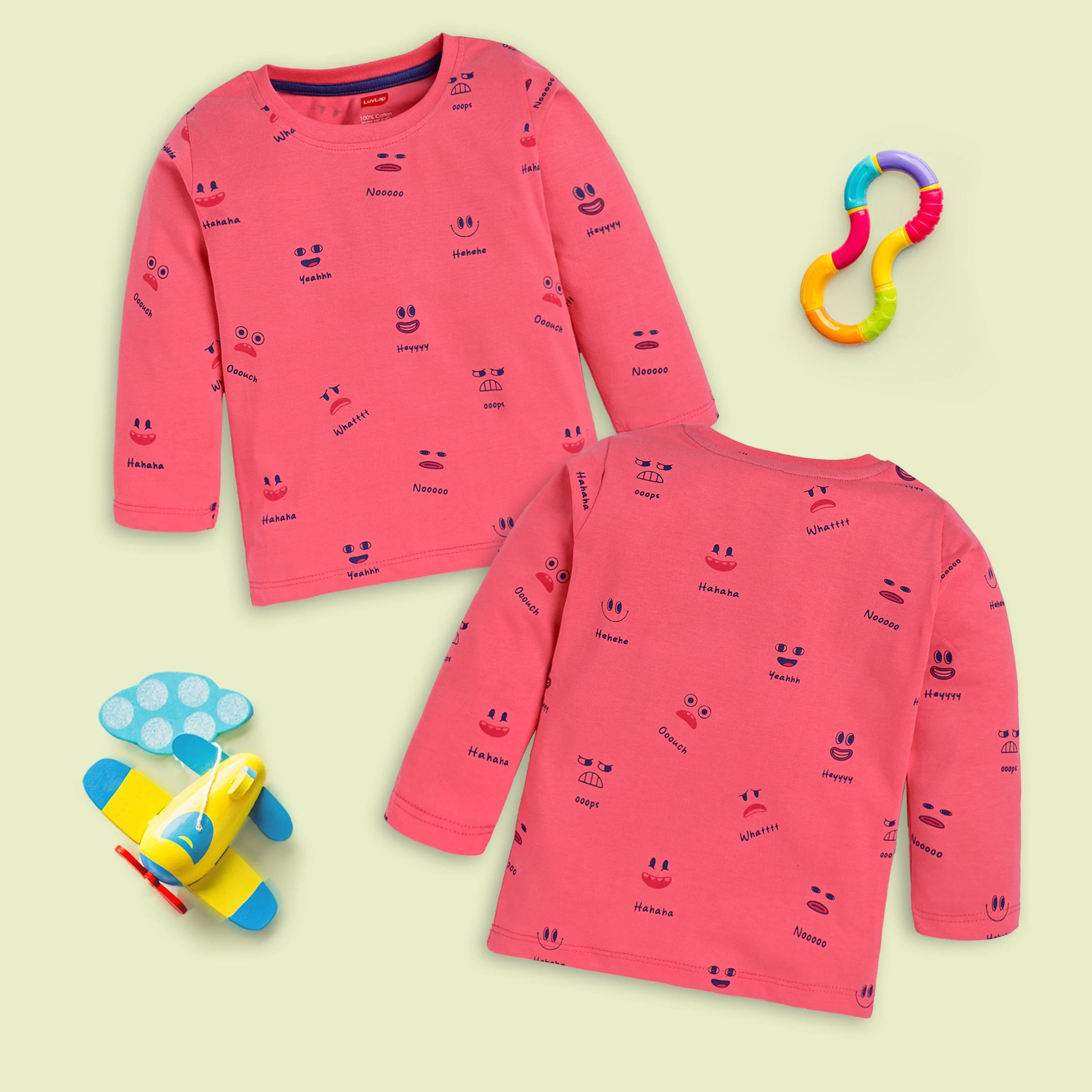 Baby Boys Pack Of 4 Full Sleeve T-Shirt 100% Cotton - Image 4