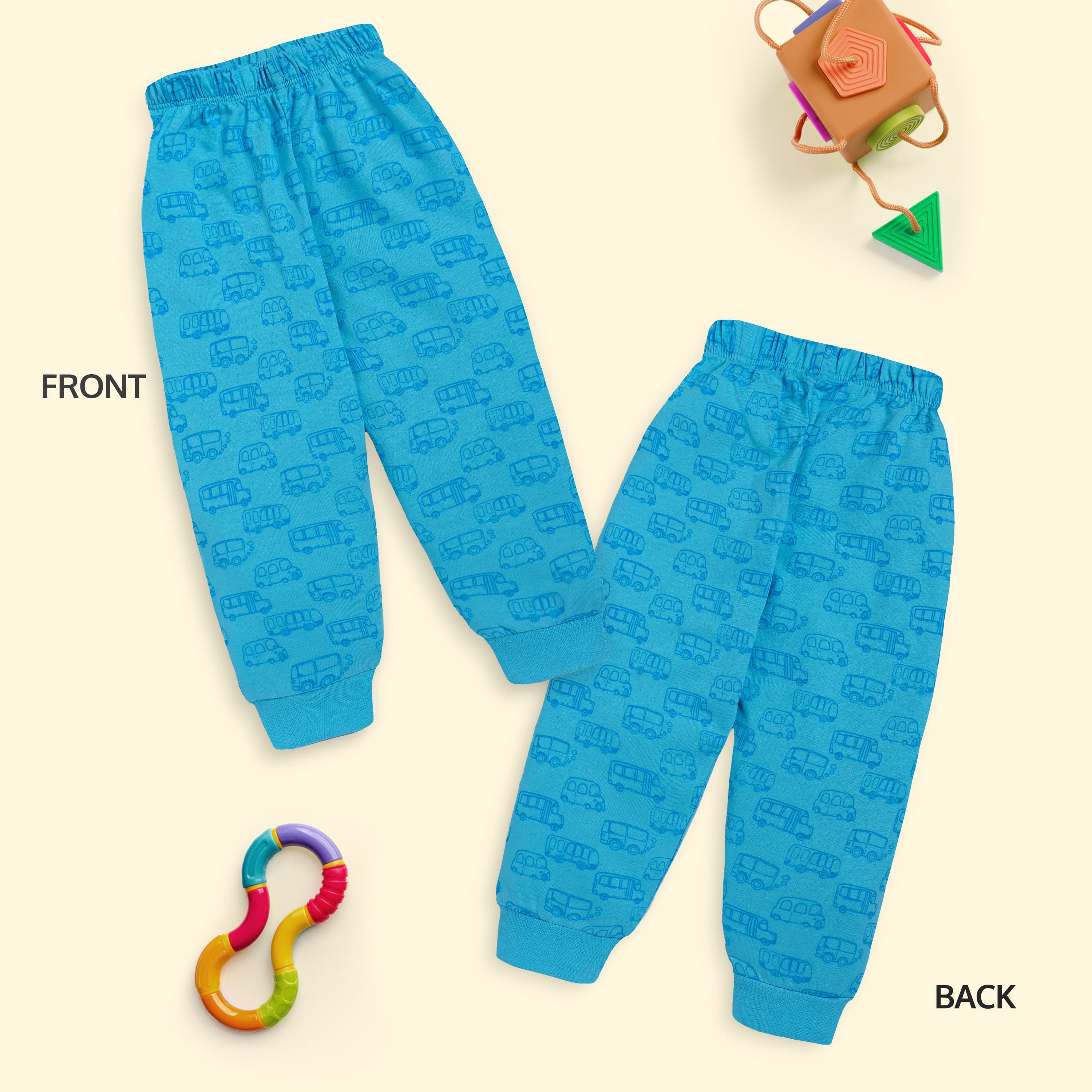 Baby Boys & Baby Girls Pack of 3 Pyjama 100% Cotton - Image 3