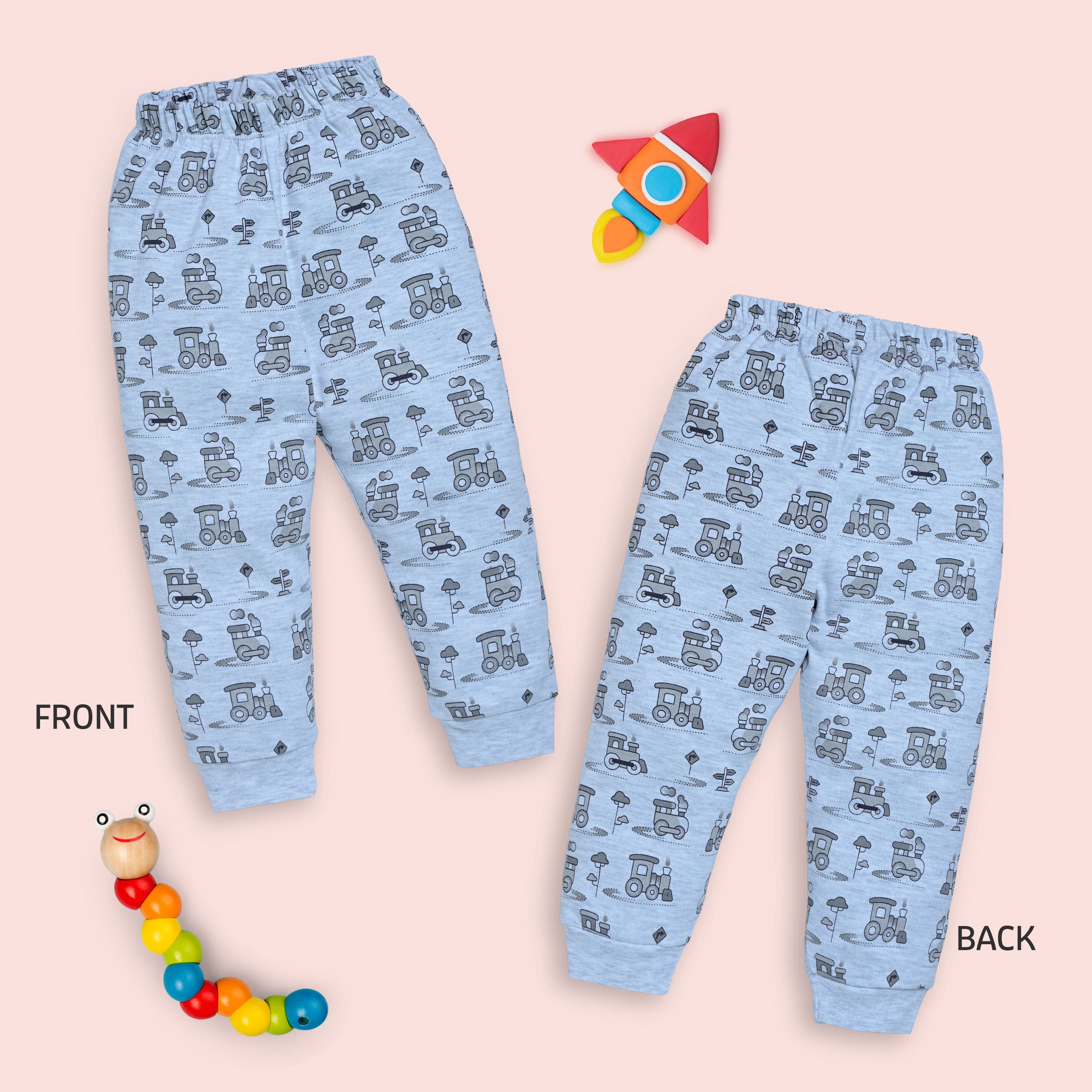 Baby Boys & Baby Girls Pack Of 3 Pyjama 100% Cotton - Image 3