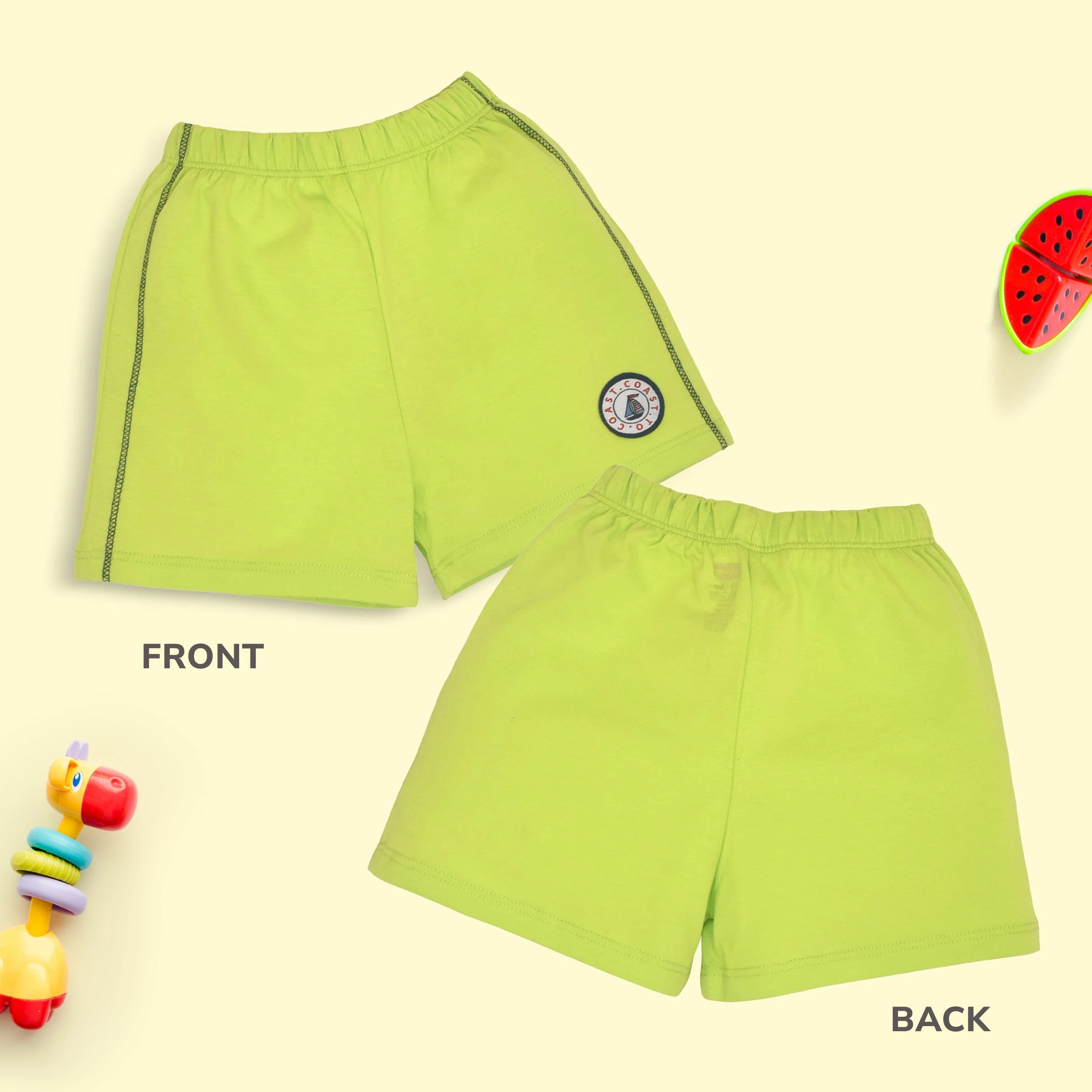 Baby Boys & Baby Girls Pack Of 5 Regular Shorts 100% Cotton - Image 4
