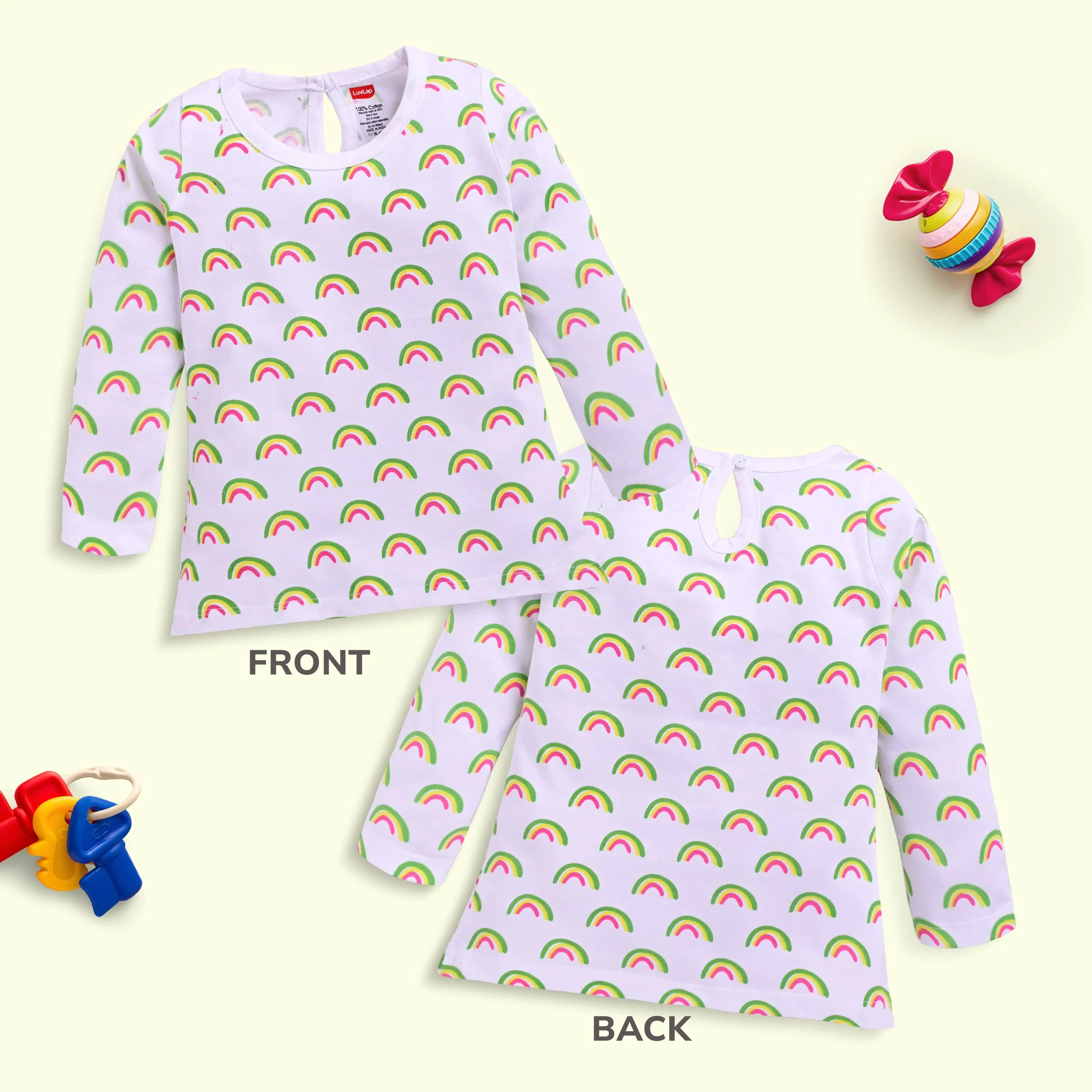 Cartoon Regular Fit F/S Girls Top - Image 3
